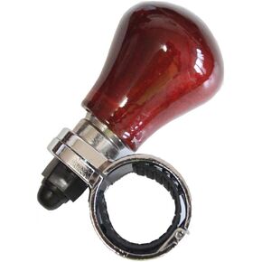 [Handicrafts using wood] Can be mounted on all models Luxury design Vehicle handle Spinner Power handle Spinner handle Car steering wheel Car accessories (Black)