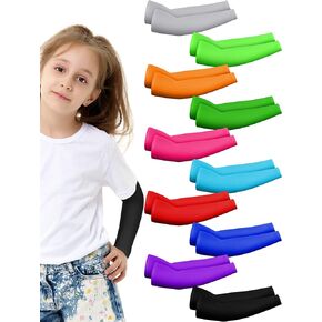 Arm Sleeves Kids Baseball Compression Sleeve Sun Protection UV Cooling Arm Cover for Youth
