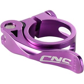 Bicycle Seat Post Clamp,34.9mm Mountain Bike Seatpost Clamp Adjustable Aluminium Alloy Bike Seat Tube Clamp Quick Release