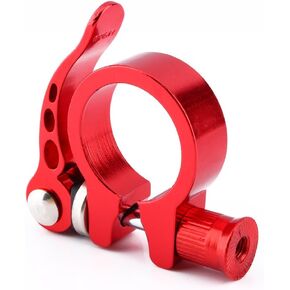 Seat Clamp 34.9, Bike Quick Release Seat Post Clamp with Clamp Lever Fit for 30.4/30.8/31.6mm MTB Bicycles (Color : Red-34.9)