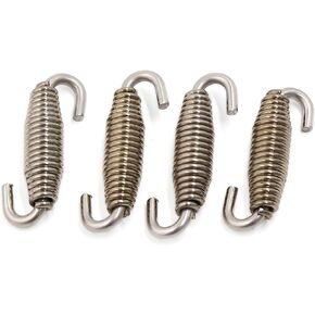 uxcell 4 Pcs 59mm Swivel Universal Muffler Exhaust Pipe Spring for Motorcycle
