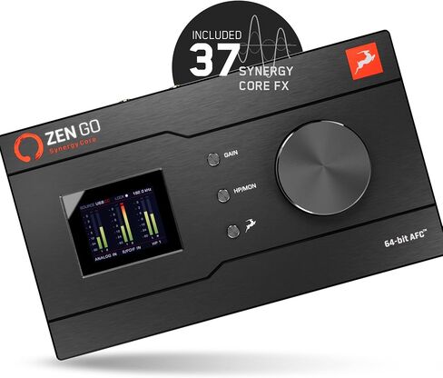 Zen Go Synergy Core، واجهة الصوت، واجهة Thunderbolt 3 التي تعمل بالحافلة 4×8 للتسجيل، مع تأثيرات تسجيل الصوت في الوقت الفعلي، واجهة XLR، مناسبة لإعداد البودكاست - صوت Antelope in Saudi Arabia