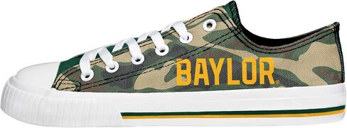 FOCO womens Ncaa College Team Logo Fashion Low Top Canvas Sneakers Shoes in Saudi Arabia