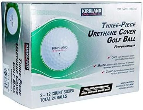 Kirkland Signature 3-Piece Urethane Cover Golf Ball, 2-Dozen in Kuwait