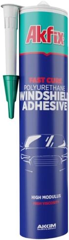 لاصق الزجاج الأمامي أكفيكس يوريتان أسود (1x10.1 أونصة سائلة) - مانع تسرب نافذة السيارة سريع المعالجة، مانع تسرب زجاج السيارات عالي القوة | 1 حزمة in Kuwait