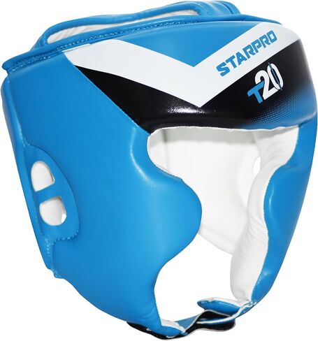 Starpro Boxing Headguard - PU Leather - Muay Thai Kickboxing Training Protection and Fighting Headgear - Various Sizes in Kuwait