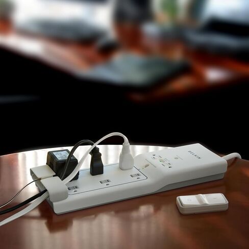 Belkin 8-Outlet Conserve Switch Surge Protector, 4ft Cord and Remote, White in Saudi Arabia