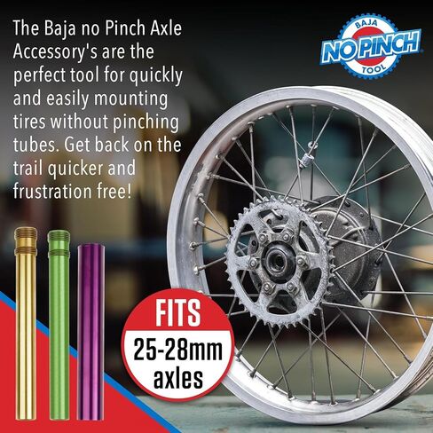 Kit 15mm Axle Shaft Accessory, Fits 15-16mm Axles, Mounts Tires Quickly Without Pinching Tubes for Wheel Dirt Bike Motorcycle Changing Tool - Tire Repair Kit, Motocross and Enduro in Saudi Arabia