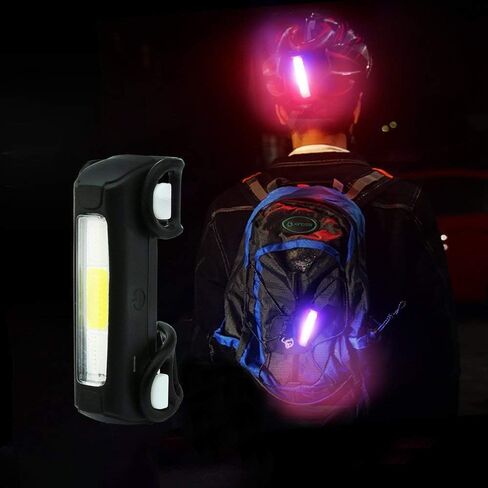 مصباح ذيل الدراجة ThorFire، مصباح LED مقاوم للماء قابل لإعادة الشحن عبر USB، مصباح يدوي آمن لركوب الدراجات الخلفي الساطع، 7 أوضاع إضاءة مع الأحمر والأزرق والأبيض لركوب الدراجات الآمنة يناسب البالغين والأطفال دراجات MTB in Saudi Arabia