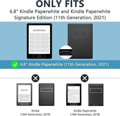 KBCASE Clear Case for Kindle Paperwhite 7 inch (12th Generation, 2024) and Kindle Colorsoft Signature Edition 2024, Slim Lightweight Soft TPU Back Cover, Clear in Saudi Arabia