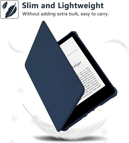 KBCASE Clear Case for Kindle Paperwhite 7 inch (12th Generation, 2024) and Kindle Colorsoft Signature Edition 2024, Slim Lightweight Soft TPU Back Cover, Clear in Saudi Arabia