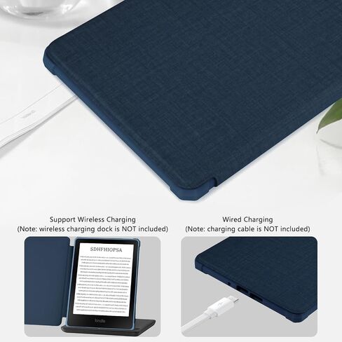 KBCASE Clear Case for Kindle Paperwhite 7 inch (12th Generation, 2024) and Kindle Colorsoft Signature Edition 2024, Slim Lightweight Soft TPU Back Cover, Clear in Saudi Arabia