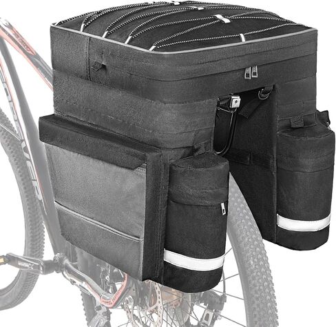COFIT Bike Trunk Bag 25L / 68L, Extendable Large Capacity Saddle Bags Waterproof Bicycle Rear Rack Luggage Carrier Perfect For Cycling, Traveling, Commuting, Camping and Outdoor in Saudi Arabia