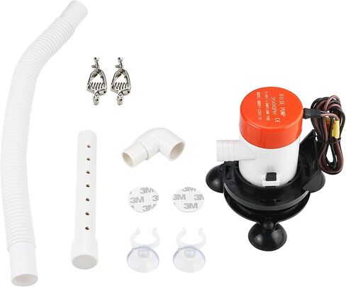 NovelBee Portable 12v Livewell Aeration Pump System Kit,350GPH Pump Aerator for Boats Coolers Buckets Ice Chest in Saudi Arabia
