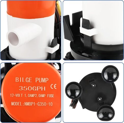 NovelBee Portable 12v Livewell Aeration Pump System Kit,350GPH Pump Aerator for Boats Coolers Buckets Ice Chest in Saudi Arabia