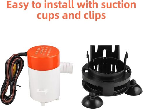 NovelBee Portable 12v Livewell Aeration Pump System Kit,350GPH Pump Aerator for Boats Coolers Buckets Ice Chest in Saudi Arabia