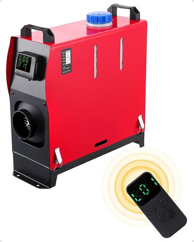 سخان ديزل 8 كيلو وات، سخان هواء ديزل الكل في واحد 12 فولت، سخان ديزل محمول مع شاشة LCD وجهاز تحكم عن بعد، 5 لتر، للمركبات RV والقوارب والحافلات والبيوت المتنقلة والقوافل in Saudi Arabia