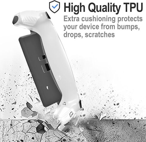 Upgraded Clear Case with Screen Protectors for Playstation Portal- Soft TPU Back Case, Anti-Scratch Protective Clear Cover Skin and 2-Pack Tempered Glass Display Guard Accessories Bundle for PS Portal in Kuwait