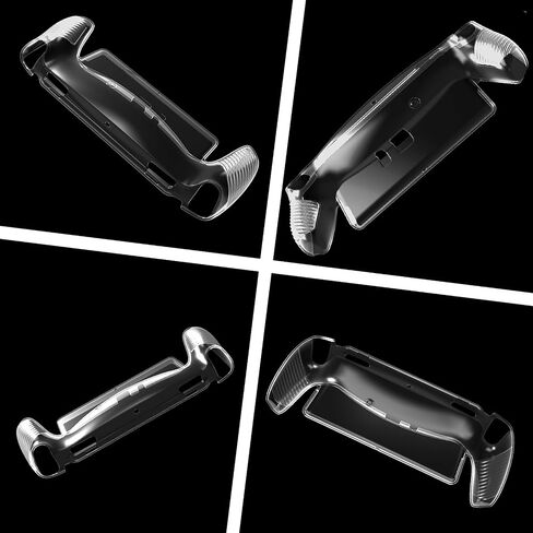 Upgraded Clear Case with Screen Protectors for Playstation Portal- Soft TPU Back Case, Anti-Scratch Protective Clear Cover Skin and 2-Pack Tempered Glass Display Guard Accessories Bundle for PS Portal in Kuwait