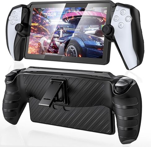 حافظة واقية لمشغل Playstation Portal Remote Player، غطاء حافظة بمسند من مادة TPU الناعمة غير القابلة للانزلاق مع حامل لملحقات بوابة Ps in Kuwait