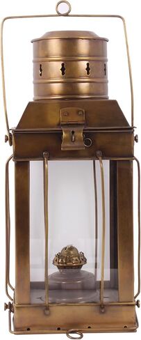 Brass Ship Lamp with Copper Antique Finish Dimensions: 15x6.5" in Saudi Arabia