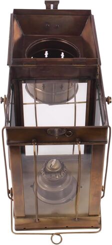 Brass Ship Lamp with Copper Antique Finish Dimensions: 15x6.5" in Saudi Arabia