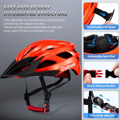Bike Helmets for Men - Women Bicycle Helmet Adult - Certified Lightweight Comfort Adjustable Cycling Helmet with Detachable Visor for Mountain Road Biker in Kuwait
