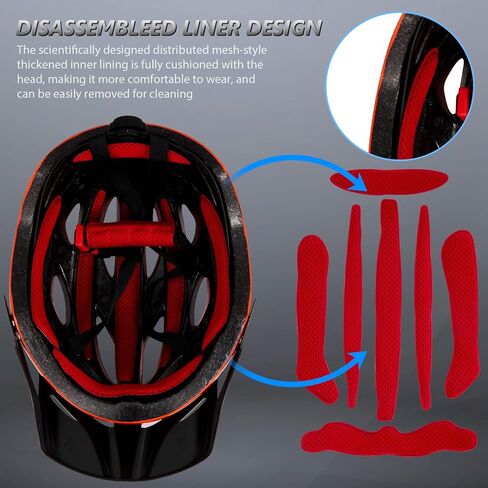 Bike Helmets for Men - Women Bicycle Helmet Adult - Certified Lightweight Comfort Adjustable Cycling Helmet with Detachable Visor for Mountain Road Biker in Kuwait
