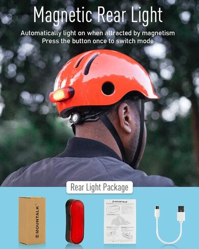 Bike Helmets for Adults Men Women,Mens/Womens Bicycle Helmet with Magnetic Light,Youth Boys/Girls Helmet, Kids Helmets for 6 Years+ in Saudi Arabia