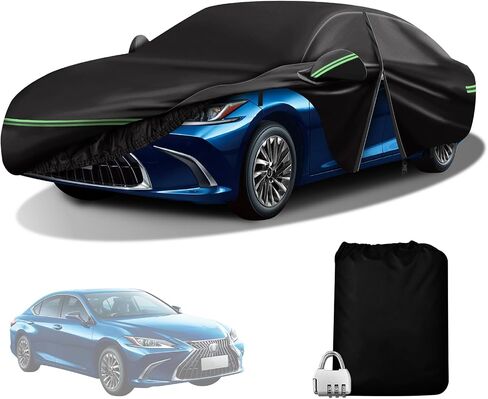 for 1994-2004 Ford Mustang Car Cover 210D Outdoor Waterproof UV Protection, for GT/Shelby/Cobra/Bullitt/ECOBOOST, with Cotton Layer, Zipper Door, Reflective Strip, Storage Bag in Saudi Arabia