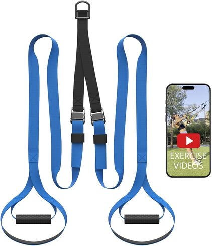 Bodyweight Fitness Training Kit, Home Resistance Trainer Straps for Total Body Workouts in Kuwait