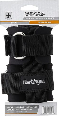 أشرطة رفع من النايلون المقاوم للانزلاق من Harbinger Big Grip مع DuraGrip (زوج) in Saudi Arabia