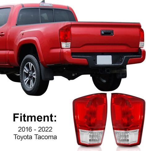 ضوء الذيل الخلفي يصلح ل 16 17 18 19 20 21 22 تاكوما 2016 2017 2018 2019 2020 2021 2022 تويوتا تاكوما بيك اب مصباح مكبح الجانب الأيسر والجانب الأيمن in Kuwait