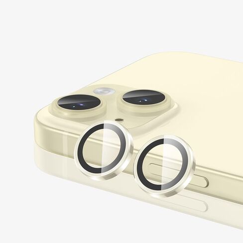 واقي عدسة الكاميرا FLOLAB NanoArmour لهاتف iPhone 15/15 Plus متين، غطاء كاميرا من الزجاج المقوى، حلقة كاميرا من الألومنيوم، ألوان ترو كولورز مضادة للانعكاس واضحة للغاية، وسهلة التركيب - أزرق in Saudi Arabia