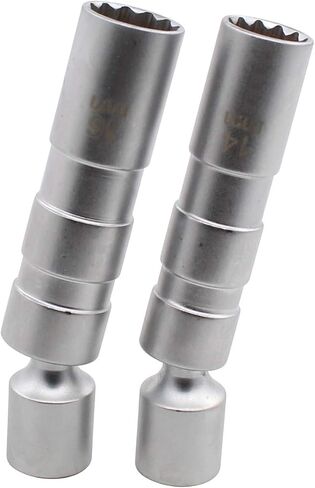 XtremeAmazing Swivel Spark Plug Socket Removal Tool 14MM and 16MM for 3/8 Inch Drive Magnetic Thin Wall 12-Point Universal Joint Wrench Set of 2 in Saudi Arabia