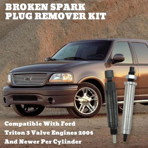 مجموعة أدوات إزالة شمعات الإشعال المكسورة 65600 متوافقة مع محركات Ford Triton 3 Valve 5.4L in Kuwait