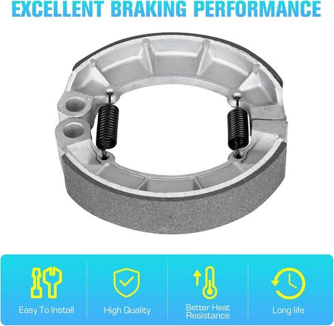 Front Brake Pads Rear Brakes Shoes for Honda Rubicon 500 TRX500 FA/FAA 2005-2014, FGA GPScape 2005-2008, Foreman 500 2x4 4x4 FE FM FPE FPM TM 2005-2011 - 3 Set in Saudi Arabia