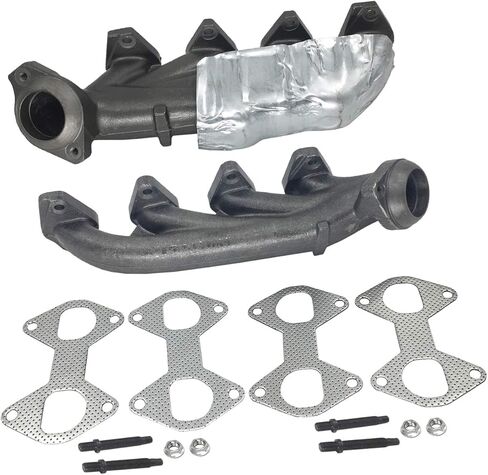 Pairs of Exhaust Manifold & Gasket Kit Left Right LH RH For 2004-10 Ford F150 2005-10 Ford F250 F350 Super Duty 2005-14 Ford Expedition Lincoln Navigator For 2006-08 Lincoln Mark LT 5.4L V8 674-694 in Kuwait