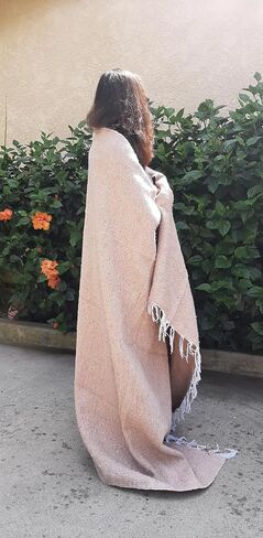 Handmade Solid Color Yoga Blanket - Thick Mexican Blanket or Throw - Made for Yoga! in Saudi Arabia