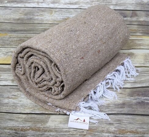 Handmade Solid Color Yoga Blanket - Thick Mexican Blanket or Throw - Made for Yoga! in Saudi Arabia