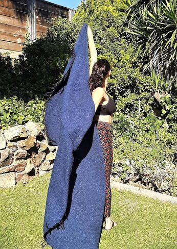 Handmade Solid Color Yoga Blanket - Thick Mexican Blanket or Throw - Made for Yoga! in Saudi Arabia