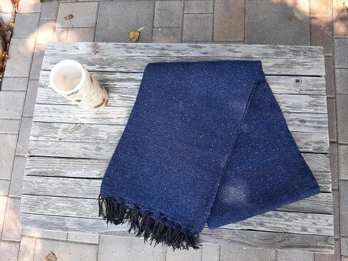 Handmade Solid Color Yoga Blanket - Thick Mexican Blanket or Throw - Made for Yoga! in Saudi Arabia
