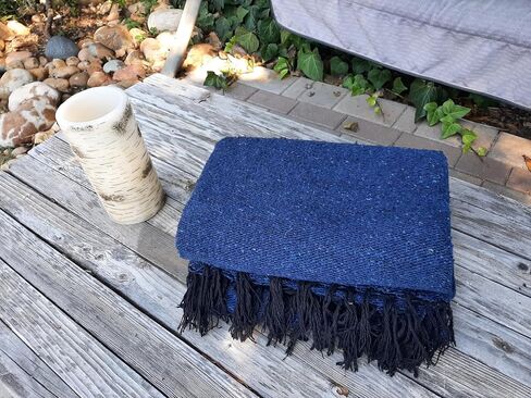 Handmade Solid Color Yoga Blanket - Thick Mexican Blanket or Throw - Made for Yoga! in Saudi Arabia