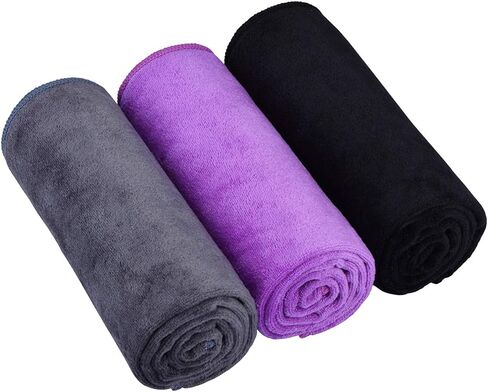 HOPESHIN الجمنازيوم مناشف اليوغا العرق اللياقة البدنية ممارسة ستوكات تجريب المناشف ماصة رياضة المناشف للرجال والنساء المناشف الرياضية لينة التجفيف السريع 3 حزمة، 16 بوصة × 32 بوصة in Saudi Arabia