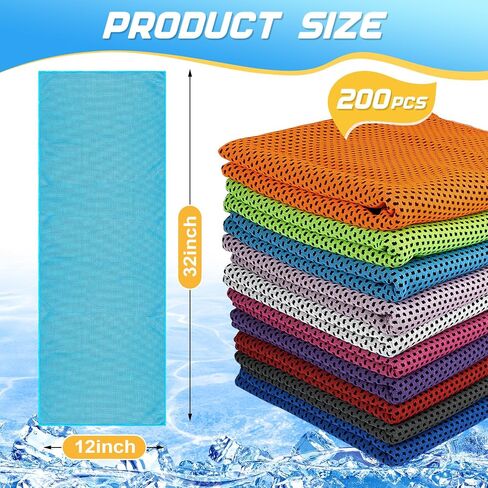 MENOLY 6 Pack Cooling Towel Workout Towel Sweat Towel Microfiber Towel Soft Breathable Chilly Towel for Sports, Gym, Yoga, Camping, Running, Fitness, Workout & More Activities (32"x12") in Saudi Arabia