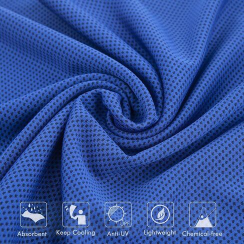 8Packs Cooling Towel (40"x 12"), Ice Towel, Microfiber Towel, Soft Breathable Chilly Towel Stay Cool for Yoga, Sport, Gym, Workout, Camping, Fitness, Running, Workout & More Activities in Saudi Arabia