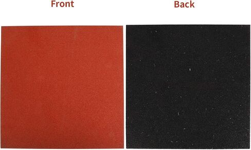 MYOYAY 4 Pack Playground Mat, 20"x20"x1" Interlocking Tiles, Red Heavy Duty Rubber Exercise Equipment Mats, Non-Slip Protective Training Rubber Mats for Home Gym Playground(Cover 11.12 Sq.FT) (Red) in Saudi Arabia