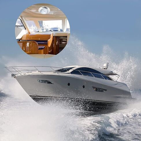 Marine Boat Dome Light LED with Switch Stainless Steel Surface Mount 12 Volts 6.7 Inches (Red and White) in Saudi Arabia