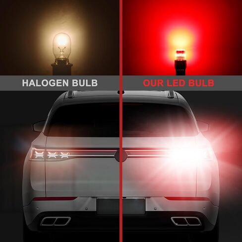 7440 7443 LED Strobe Brake Red Light Bulb, Flashing Strobe Blinking T20 W21W 7441 7444 7443R for 300% Brighter LED Tail Light Bulbs, Plug and Play LED Stop Bulbs（Pack of 2） in Saudi Arabia
