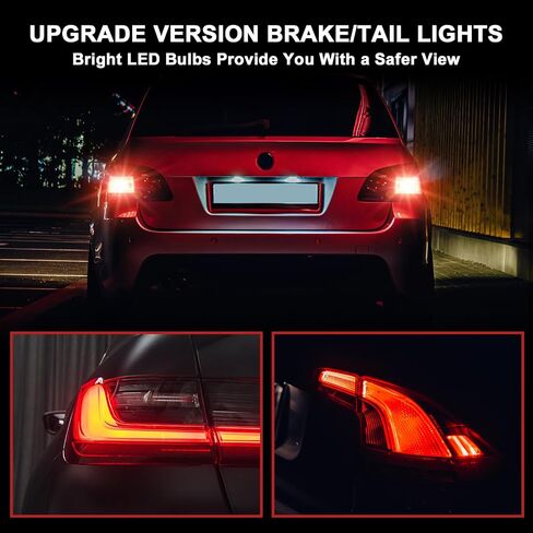 7440 7443 LED Strobe Brake Red Light Bulb, Flashing Strobe Blinking T20 W21W 7441 7444 7443R for 300% Brighter LED Tail Light Bulbs, Plug and Play LED Stop Bulbs（Pack of 2） in Saudi Arabia